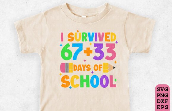 100 Days Graphics & T-Shirt Designs