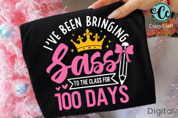 100 Days School Graphics for T-Shirt Designs
