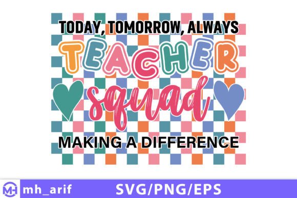 Inspirational Teacher Squad SVG for Graphics & T-Shirt Designs
