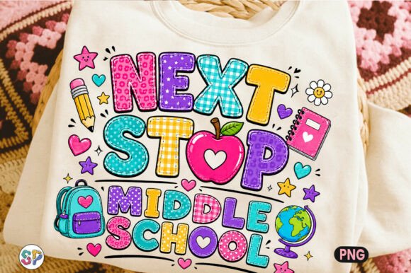 Middle School Shirt PNG: Graphics for T-Shirt Designs