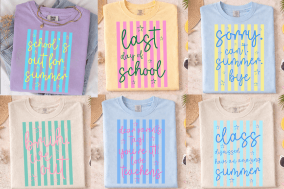 Neon Striped School Summer SVG: A Designer’s Review