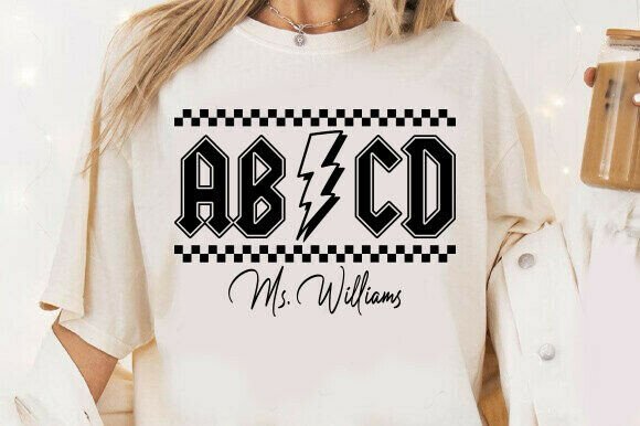 Retro ABCD Teacher Tour Svg: Graphics for T-Shirt Designs