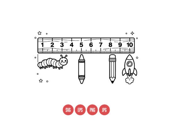 Review: Cute Vector School Supplies SVG for Embroidery