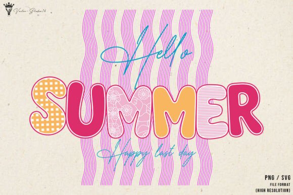 Reviewing Hello Teacher Summer SVG PNG Graphics