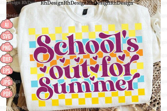 School’s Out Summer Graphics for T-Shirt Designs