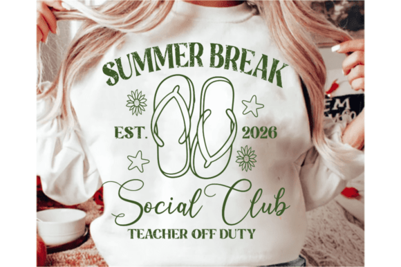 Summer Break SVG & Teacher PNG Graphics for T-Shirt Designs