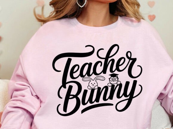Teacher Bunny Graphics for T-Shirt Designs