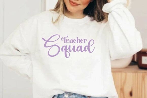 Teacher Squad SVG & PNG: Graphics for T-Shirt Designs
