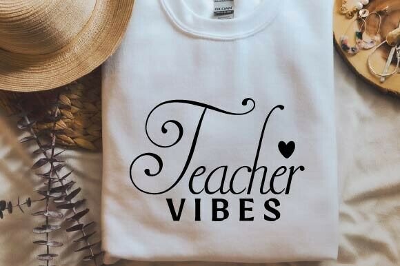 Teacher Vibes Graphics for T-Shirt Designs
